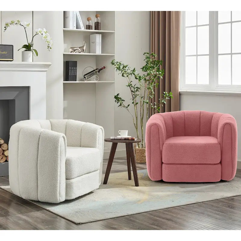 Fauteuil d'appoint pivotant pour salon