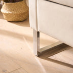Corduroy Storage Bench with Armrests for Living Room, Entryway and Bedroom