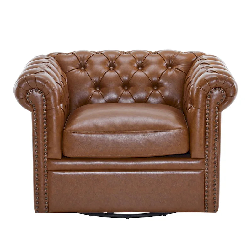 Chesterfield Swivel Tufted Club Chair