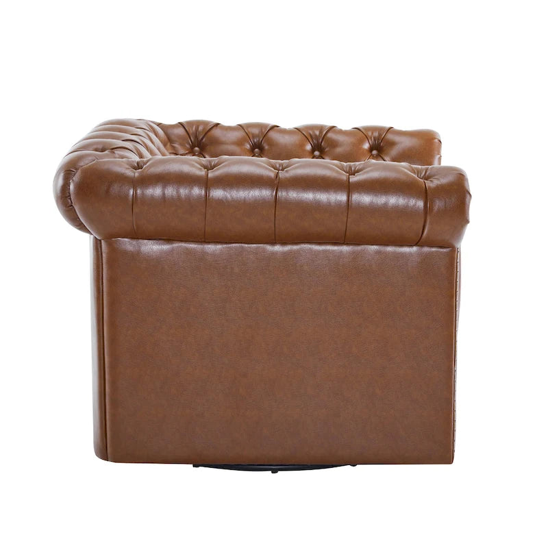 Chesterfield Swivel Tufted Club Chair