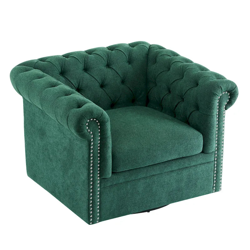 Chesterfield Swivel Tufted Club Chair