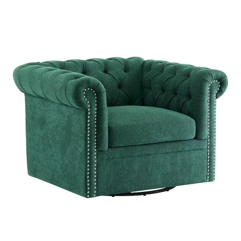 Chesterfield Swivel Tufted Club Chair