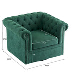 Chesterfield Swivel Tufted Club Chair