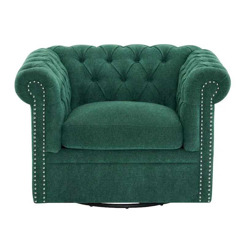 Chesterfield Swivel Tufted Club Chair