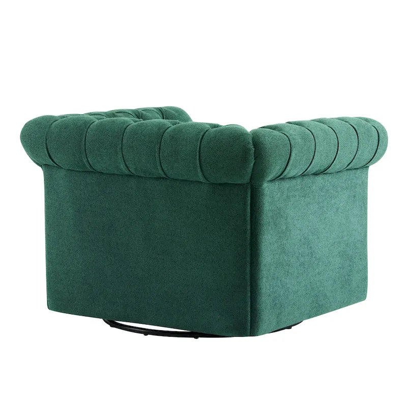 Chesterfield Swivel Tufted Club Chair