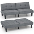 Convertible Folding Futon Sofa Bed with 6-Position Adjustable Backrest