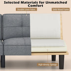 Convertible Folding Futon Sofa Bed with 6-Position Adjustable Backrest