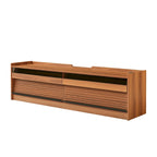 Modern TV Stand with 4 Drawers and Built-In Charging Ports