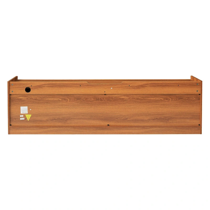 Modern TV Stand with 4 Drawers and Built-In Charging Ports