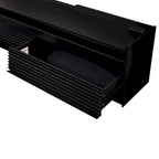 Modern TV Stand with 4 Drawers and Built-In Charging Ports