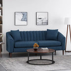 Sofa im Mid-Century-Stil mit kanalartiger Steppung