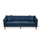 Sofa im Mid-Century-Stil mit kanalartiger Steppung