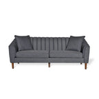 Sofa im Mid-Century-Stil mit kanalartiger Steppung