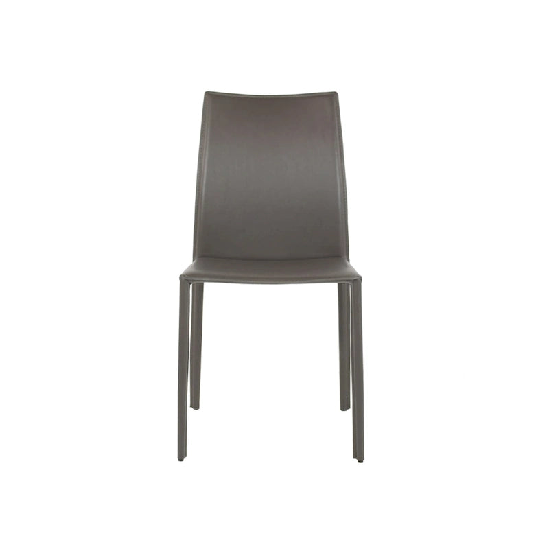 Esszimmerstuhl im Mid-Century-Modern-Stil aus Kunstleder