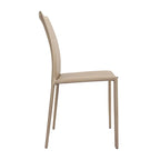 Esszimmerstuhl im Mid-Century-Modern-Stil aus Kunstleder