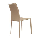 Esszimmerstuhl im Mid-Century-Modern-Stil aus Kunstleder