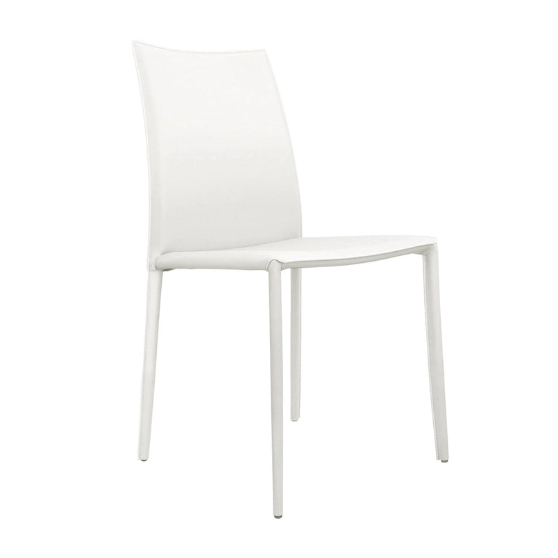 Esszimmerstuhl im Mid-Century-Modern-Stil aus Kunstleder