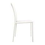Esszimmerstuhl im Mid-Century-Modern-Stil aus Kunstleder