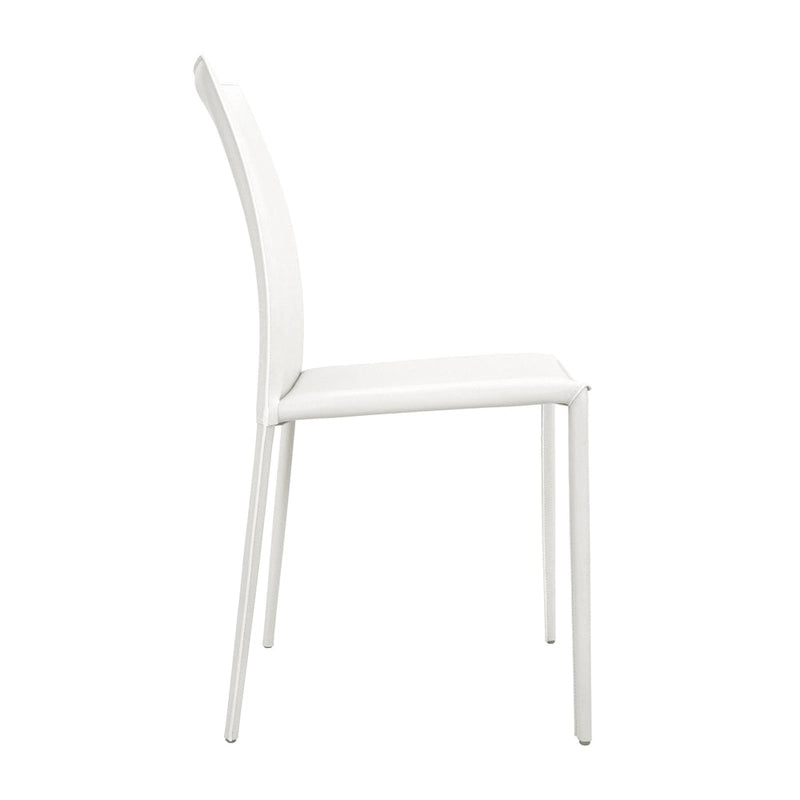 Esszimmerstuhl im Mid-Century-Modern-Stil aus Kunstleder