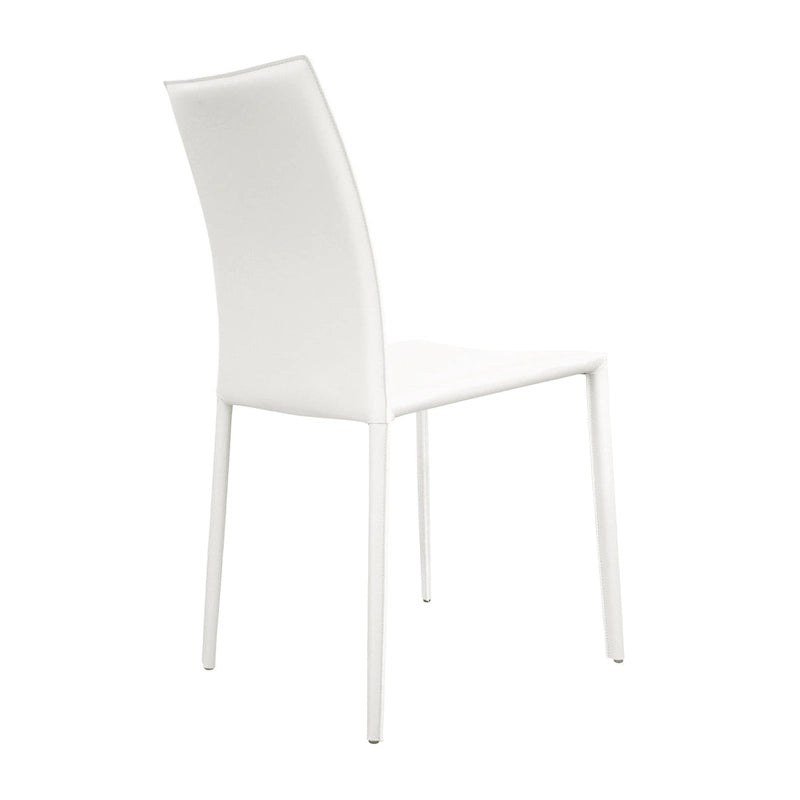Esszimmerstuhl im Mid-Century-Modern-Stil aus Kunstleder