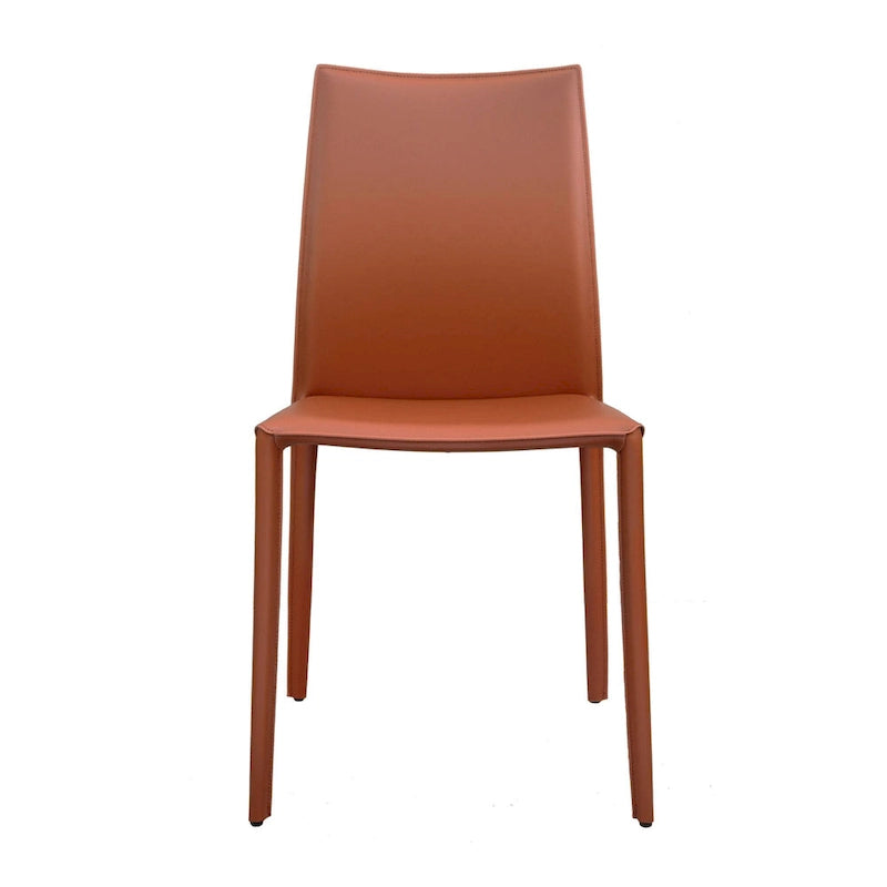 Esszimmerstuhl im Mid-Century-Modern-Stil aus Kunstleder