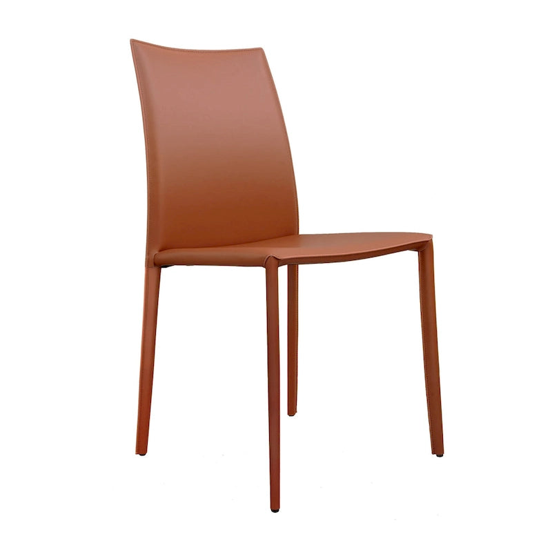 Esszimmerstuhl im Mid-Century-Modern-Stil aus Kunstleder