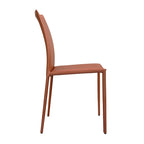 Esszimmerstuhl im Mid-Century-Modern-Stil aus Kunstleder