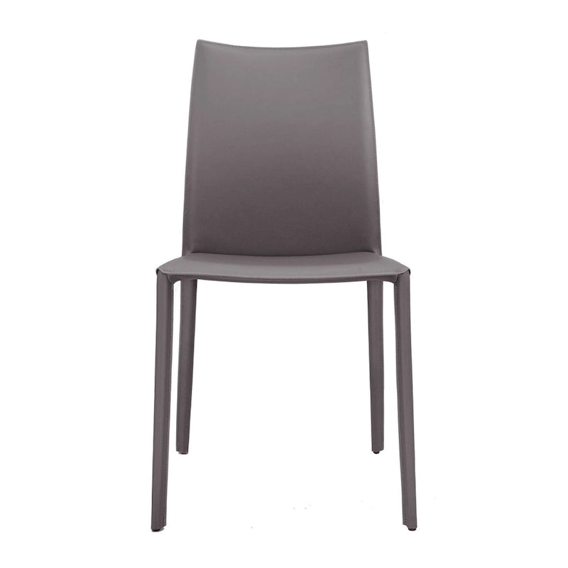 Esszimmerstuhl im Mid-Century-Modern-Stil aus Kunstleder