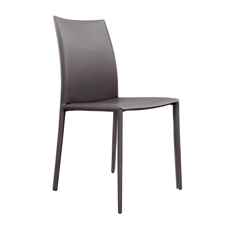 Esszimmerstuhl im Mid-Century-Modern-Stil aus Kunstleder