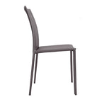 Esszimmerstuhl im Mid-Century-Modern-Stil aus Kunstleder