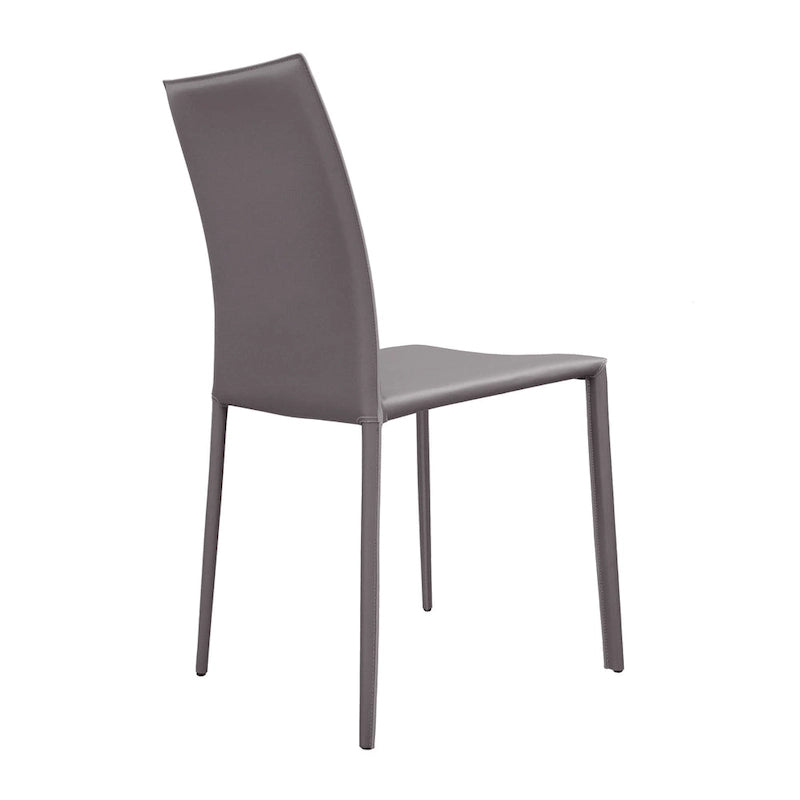 Esszimmerstuhl im Mid-Century-Modern-Stil aus Kunstleder
