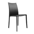 Esszimmerstuhl im Mid-Century-Modern-Stil aus Kunstleder