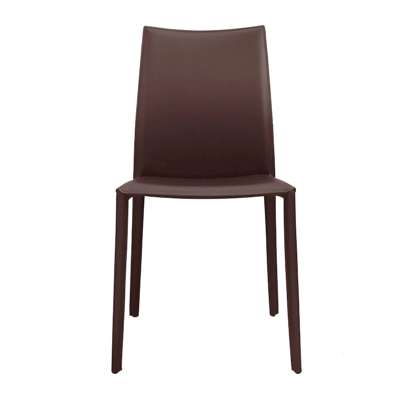 Esszimmerstuhl im Mid-Century-Modern-Stil aus Kunstleder