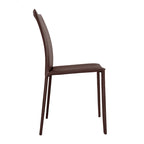 Esszimmerstuhl im Mid-Century-Modern-Stil aus Kunstleder