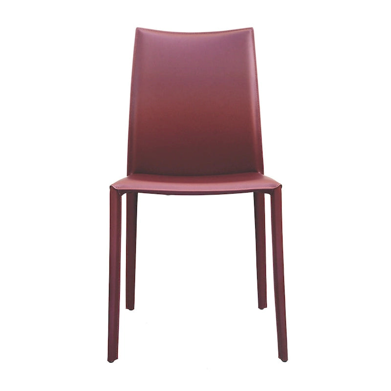 Esszimmerstuhl im Mid-Century-Modern-Stil aus Kunstleder