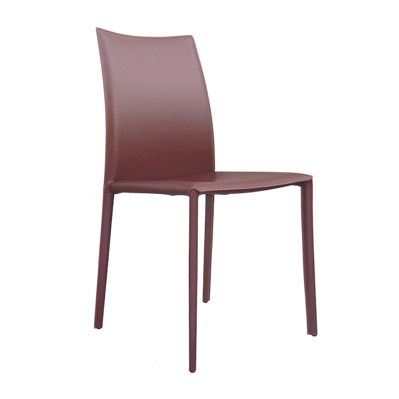 Esszimmerstuhl im Mid-Century-Modern-Stil aus Kunstleder