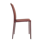Esszimmerstuhl im Mid-Century-Modern-Stil aus Kunstleder