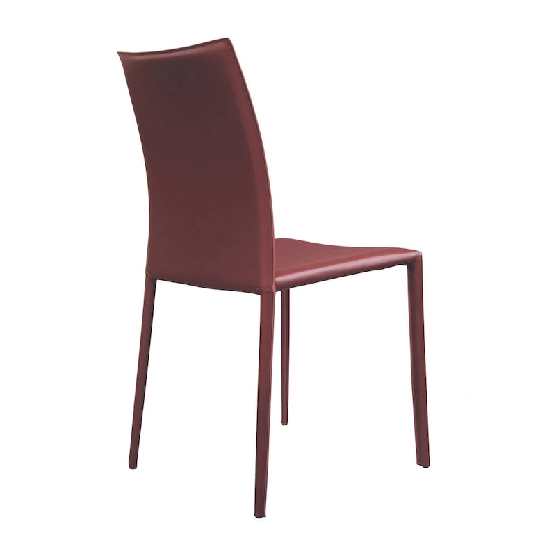 Esszimmerstuhl im Mid-Century-Modern-Stil aus Kunstleder