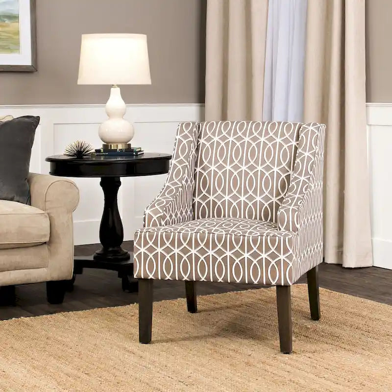 Porch & Den Cammy Swoop Arm Accent Chair
