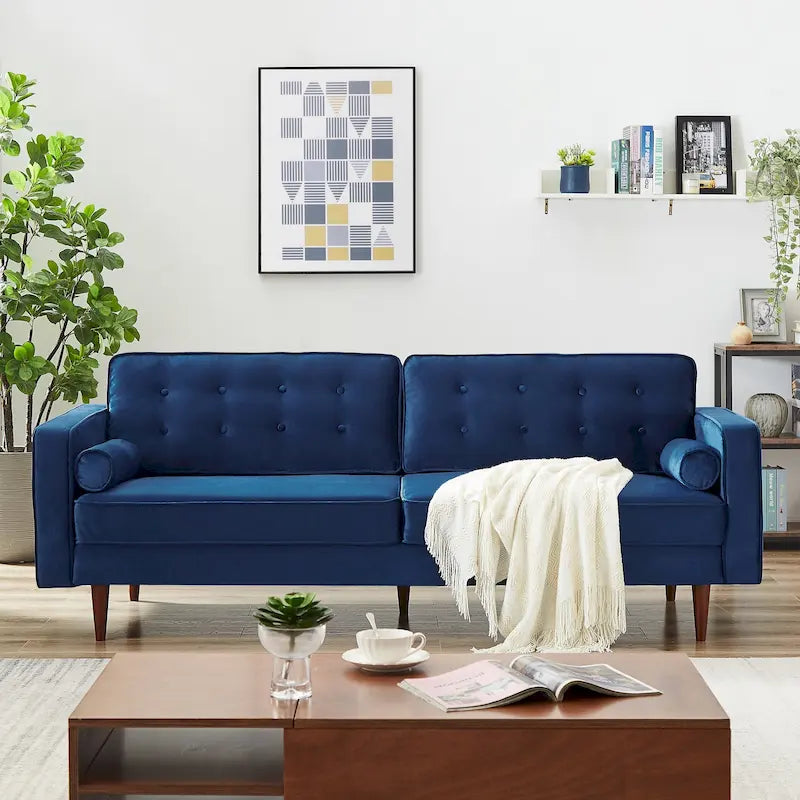 Mid Century Modern Comfortable Furniture Style Tufted Velvet Couch