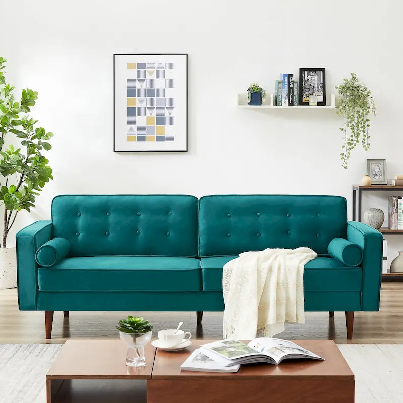 Mid Century Modern Comfortable Furniture Style Tufted Velvet Couch