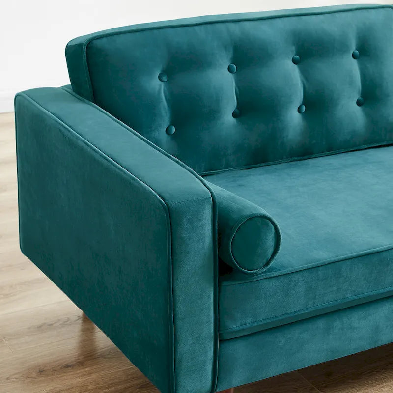 Mid Century Modern Comfortable Furniture Style Tufted Velvet Couch