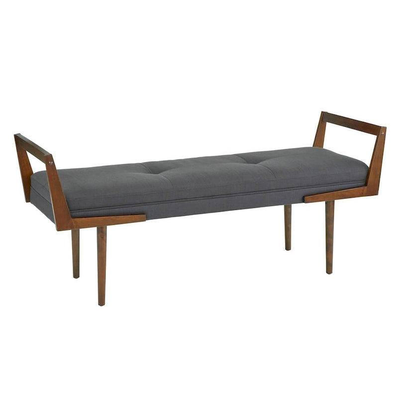 Tapicerowana ławka w stylu mid-century