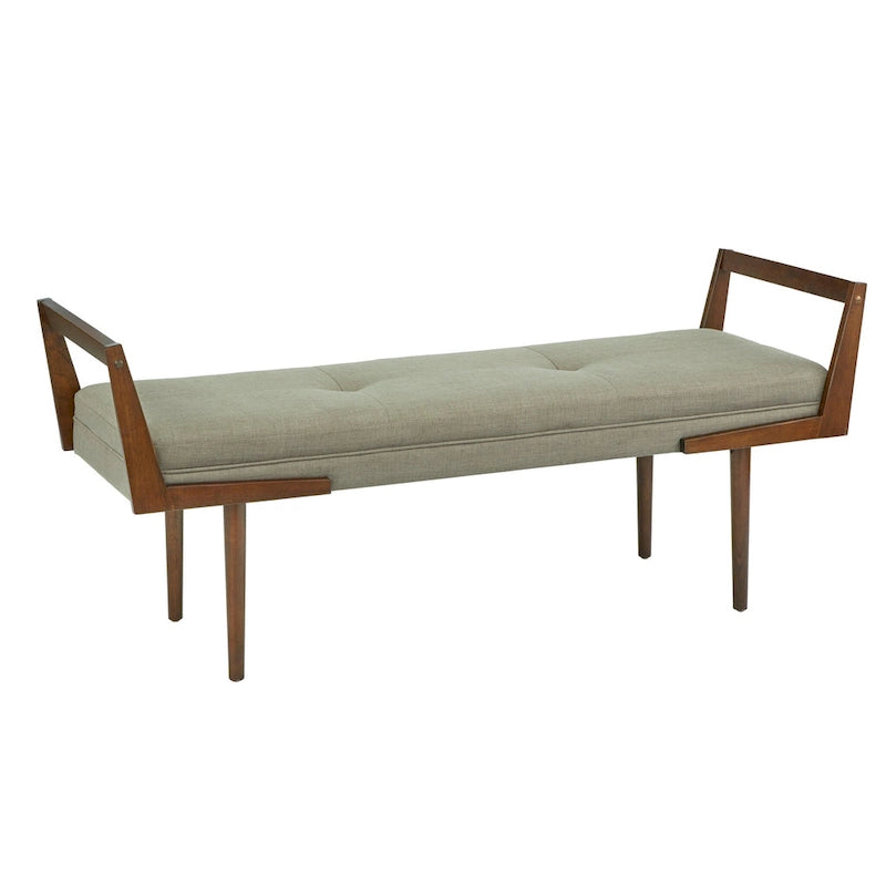 Tapicerowana ławka w stylu mid-century