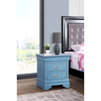 Louis Phillipe 2-drawer Wooden Nightstand