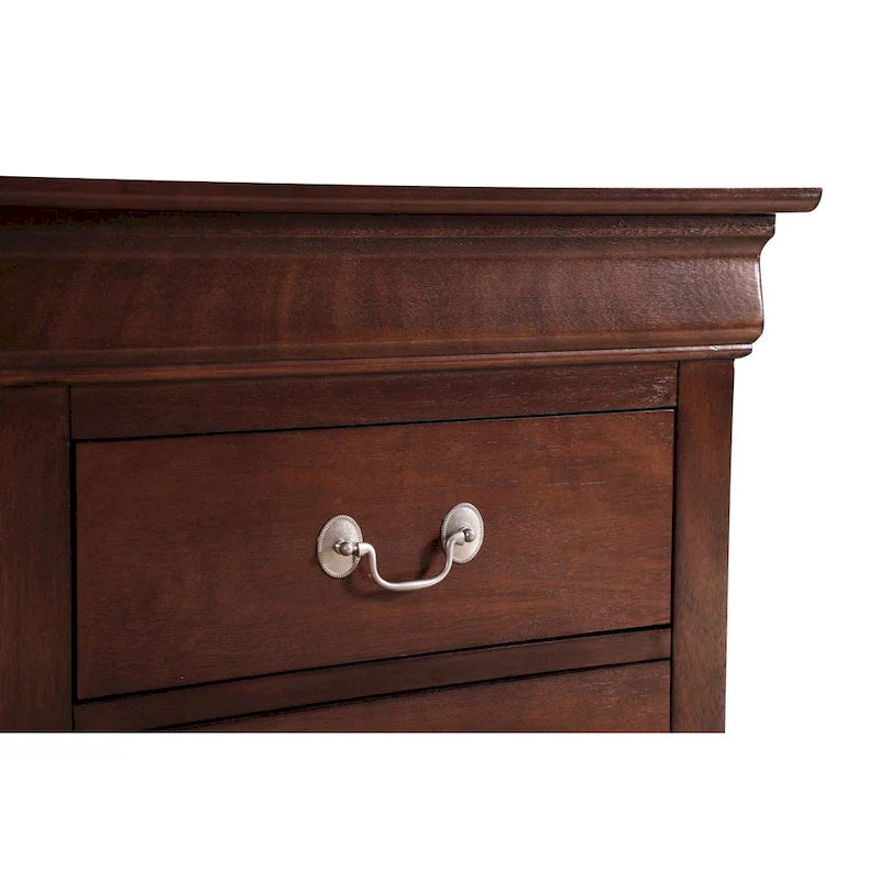 Traditional Two-Drawer Wooden Nightstand