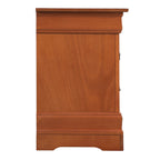Traditional Two-Drawer Wooden Nightstand