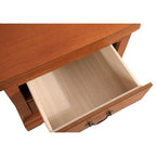 Traditional Two-Drawer Wooden Nightstand
