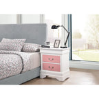 Traditional Two-Drawer Wooden Nightstand