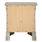 Traditional Two-Drawer Wooden Nightstand